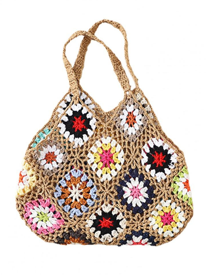 Bohemian Crochet Knitted Tote Bag