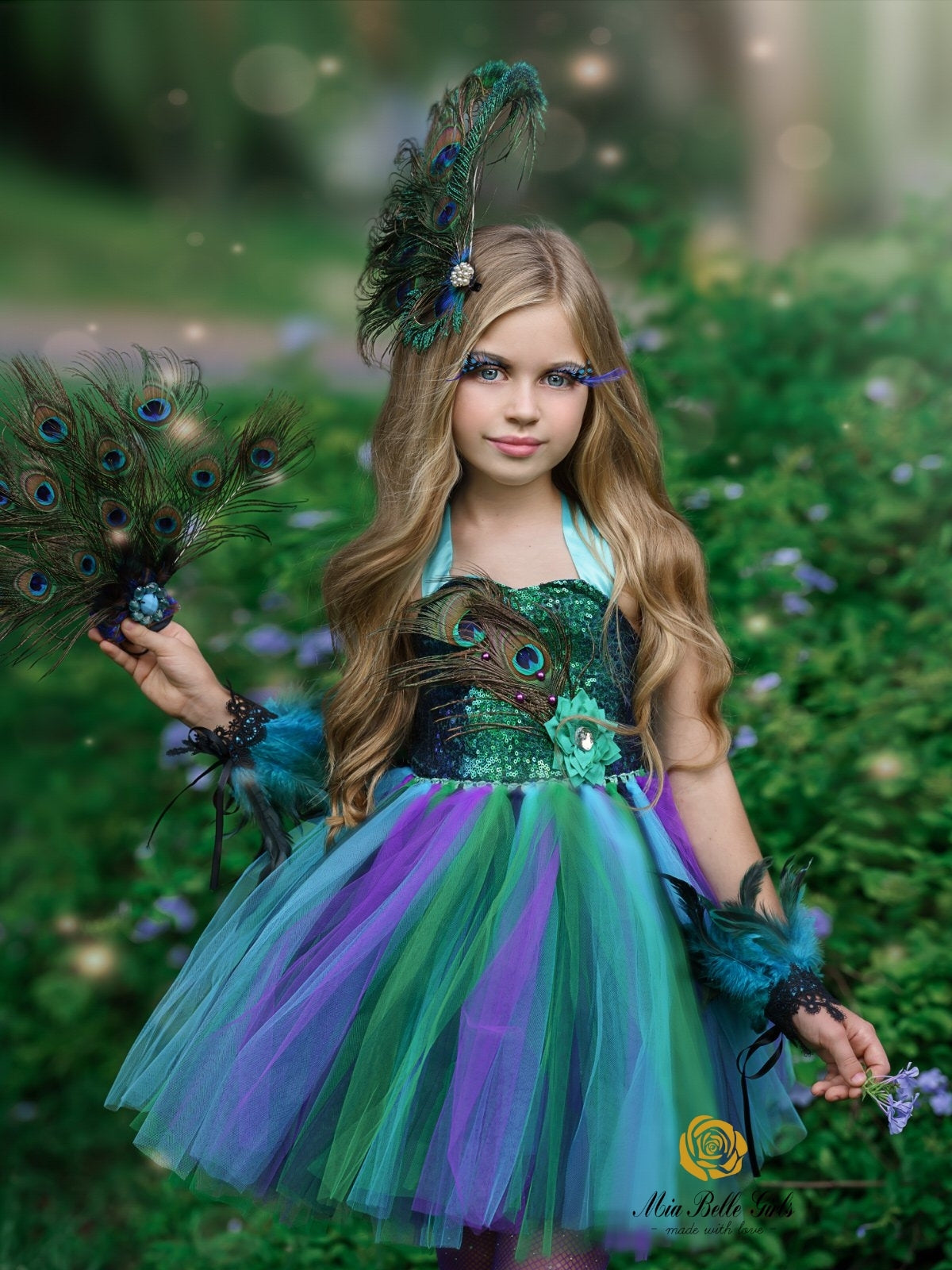 peacock dress Luxurious Feathers Beaded Prom Tulle One Shoulder perfect tutu dress to turn heads and grab the crowds attention We LOVE being extra around