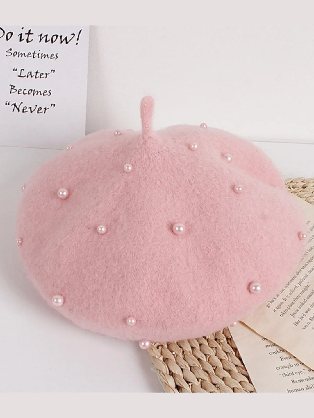 Always Stylin' Wool Pearl Beret Mia Belle Girls