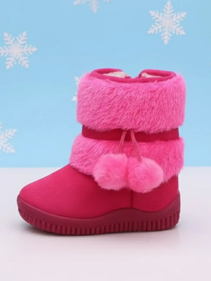 Cozy & Warm Faux Fur Snow Boots Mia Belle Girls