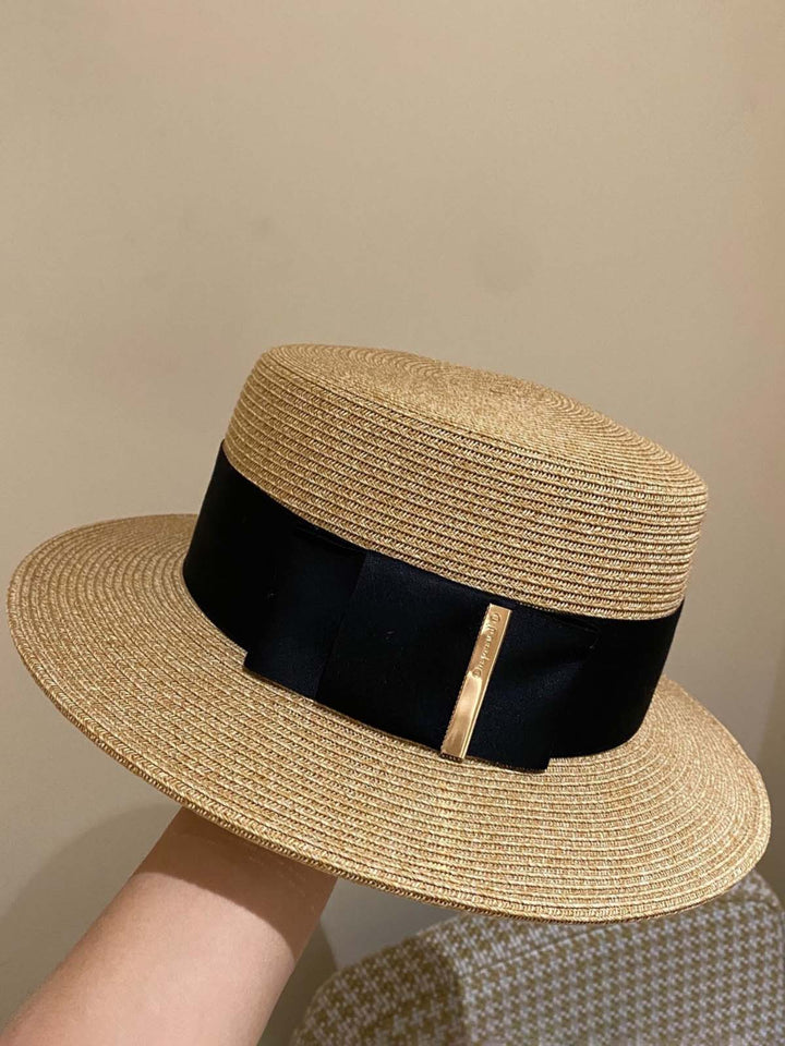 Make Statement Ribbon Beach Black Hat Mia Belle Girls