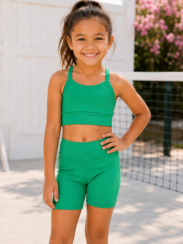 Ready Set Shine Matching Top & Biker Short Set