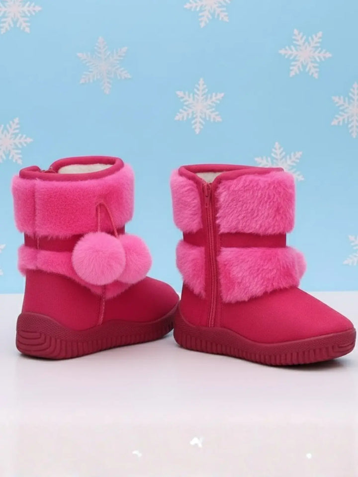 Cozy & Warm Faux Fur Snow Boots Mia Belle Girls
