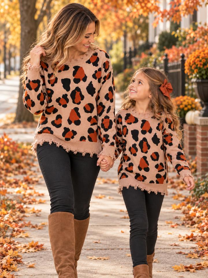 Mommy And Me Leopard Sweater