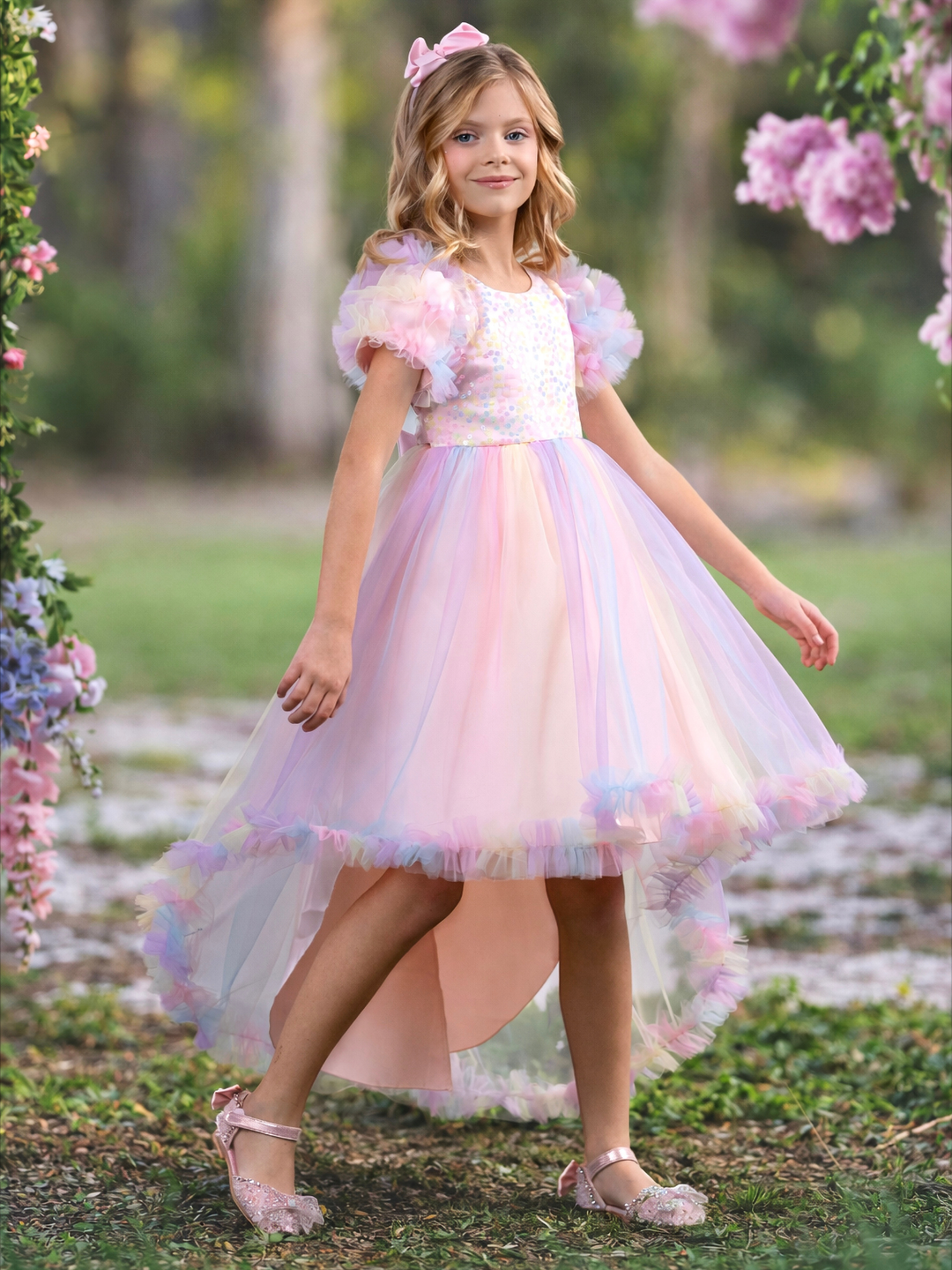 My Pastel Party Rainbow Dressy Dress Multicolor / 3T