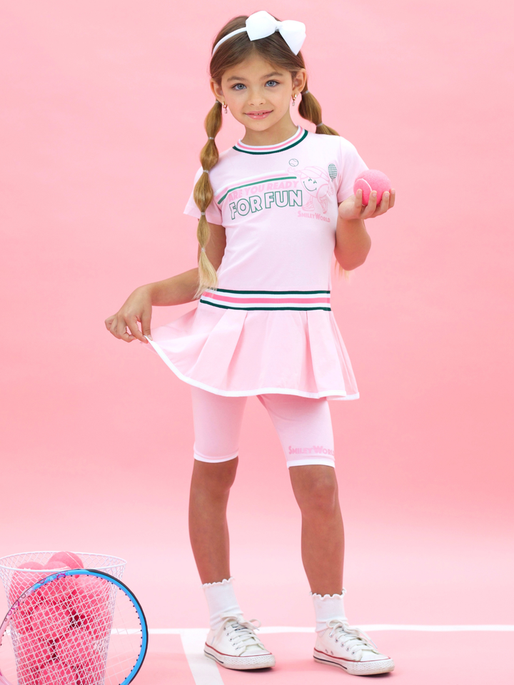 SmileyWorld Varsity Spirit Dress and Biker Short Set