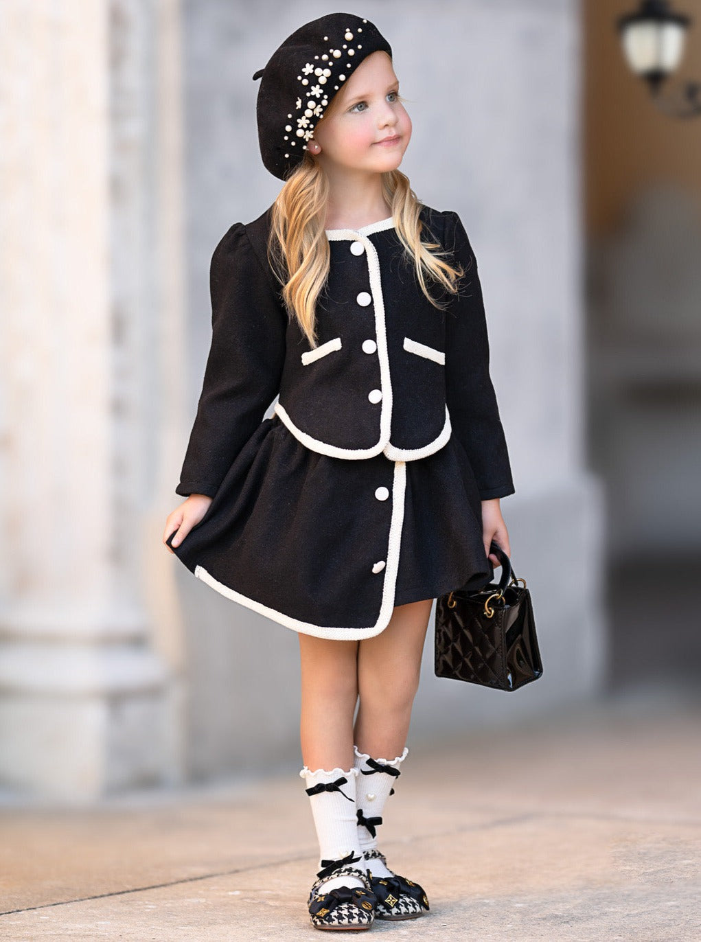 Preppy Makeover Jacket and Skirt Set Mia Belle Girls