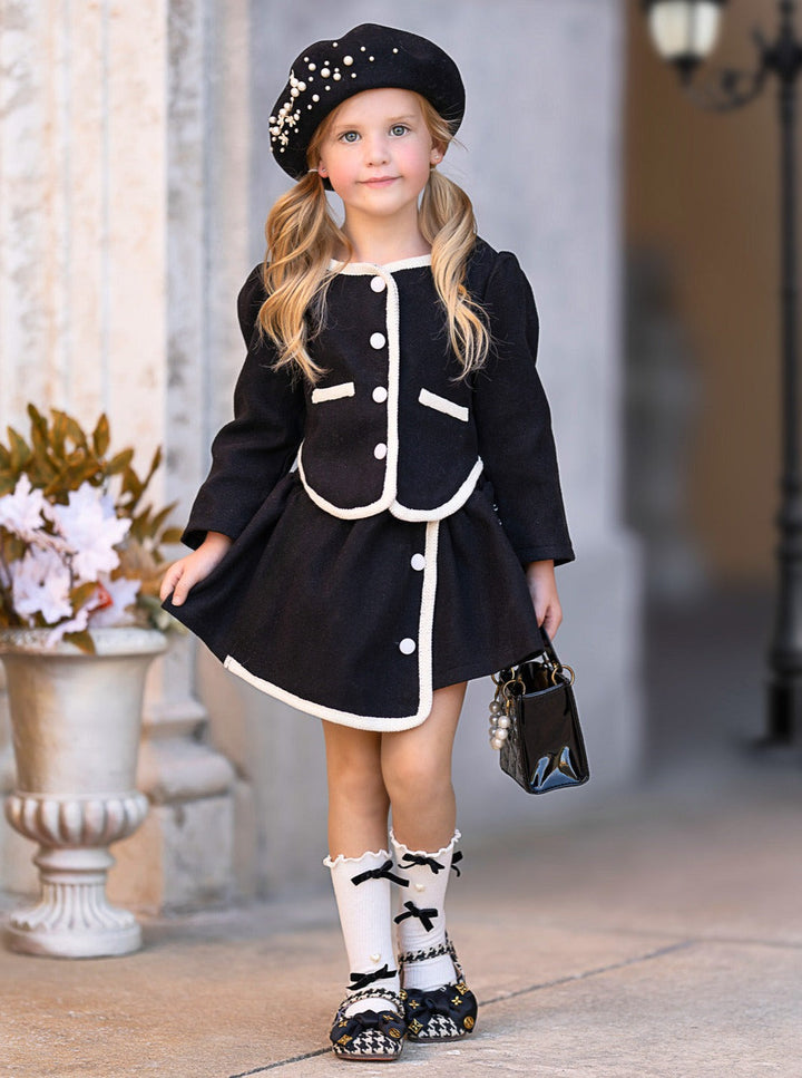 Preppy Makeover Jacket and Skirt Set Mia Belle Girls