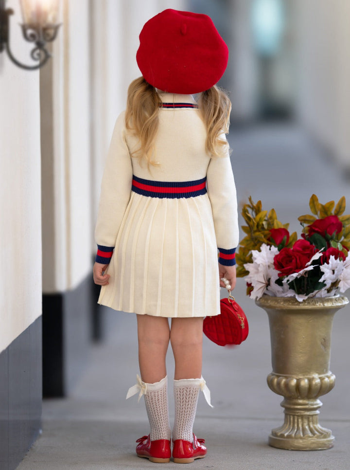 Ready and Preppy Knit Sweater Dress Mia Belle Girls