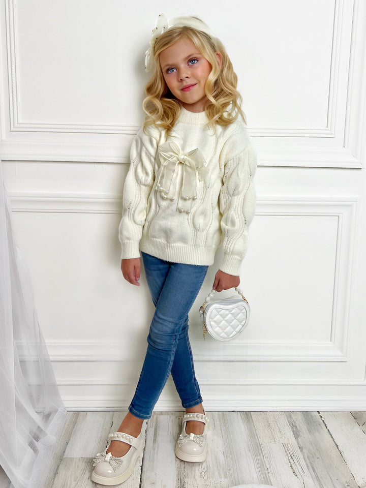 Mia Belle Girls Knit Pullover Sweater | Girls Winter Tops