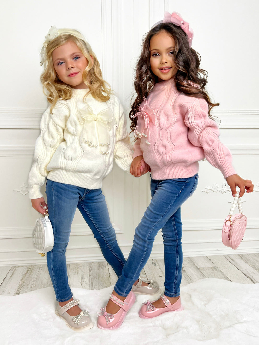 Mia Belle Girls Knit Pullover Sweater | Girls Winter Tops