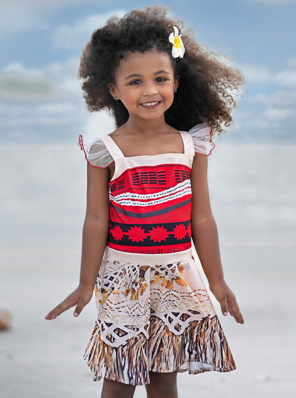 Mia Belle Girls Polynesian Princess Inspired Dress | Princess Dress Up