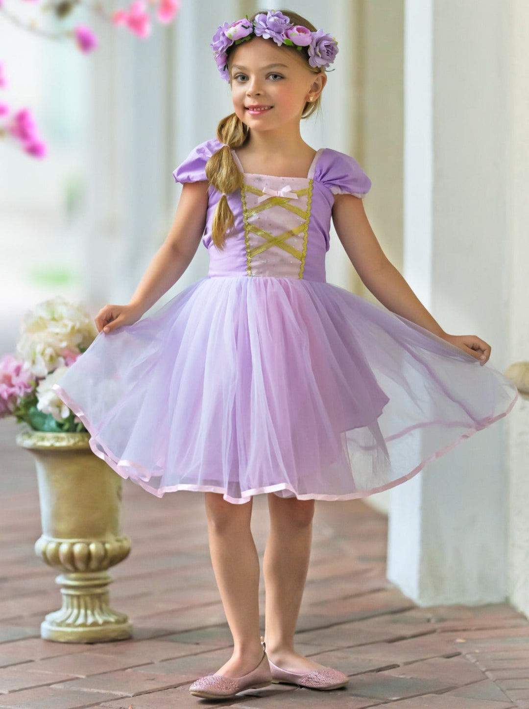 Mia Belle Girls Princess Inspired Dress Mia Belle Girls Princess Inspired Dress