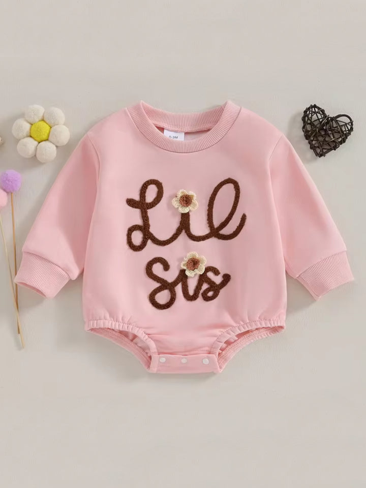 Girls Matching Long Sleeve Cotton Lil Sis Outfits Mia Belle Girls