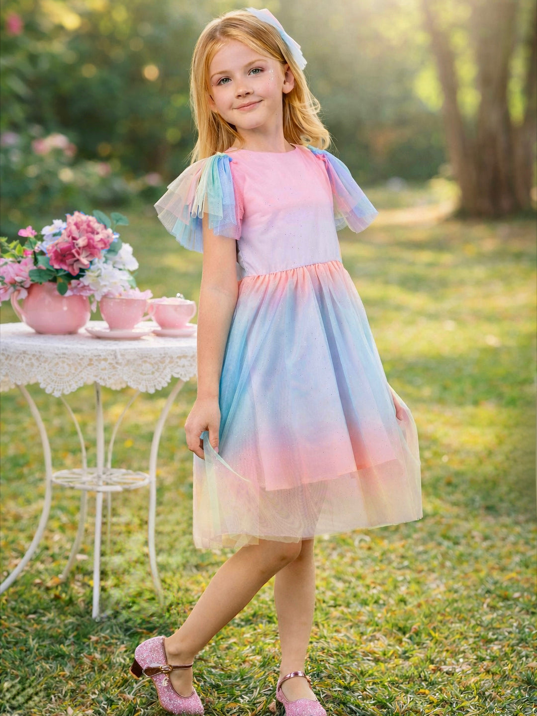 girls pastel dress GIRL EASTER Dress