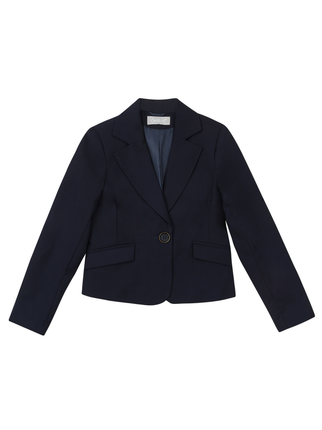 Navy Elegant Blazer by Kids Couture Mia Belle Girls