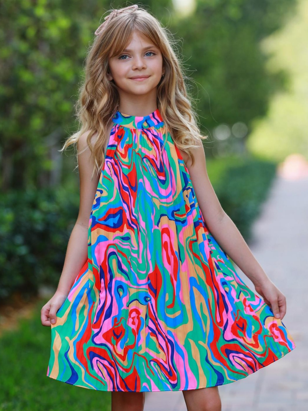 halter swing dress Elyna Slinky Maxi / Navy | MESHKI May be worn with a strapless bra Chic Black Dress - Halter