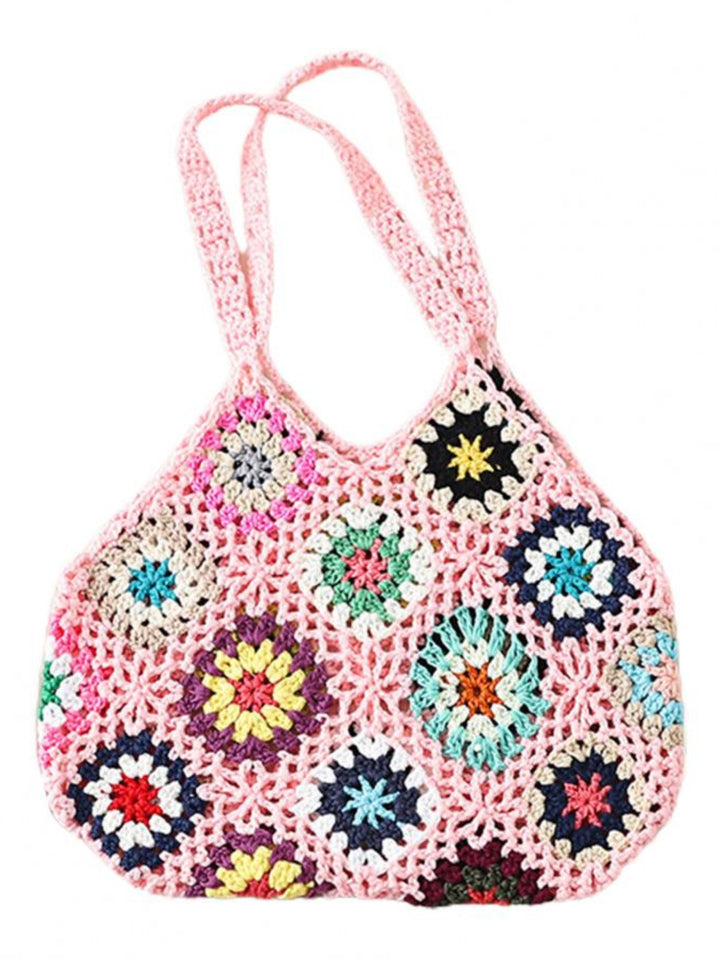 Bohemian Crochet Knitted Tote Bag