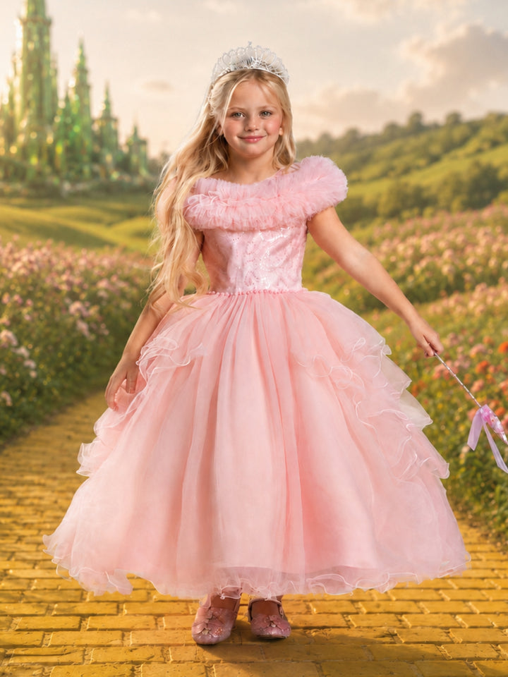 Pink Sparkle Good Witch Costume Dress