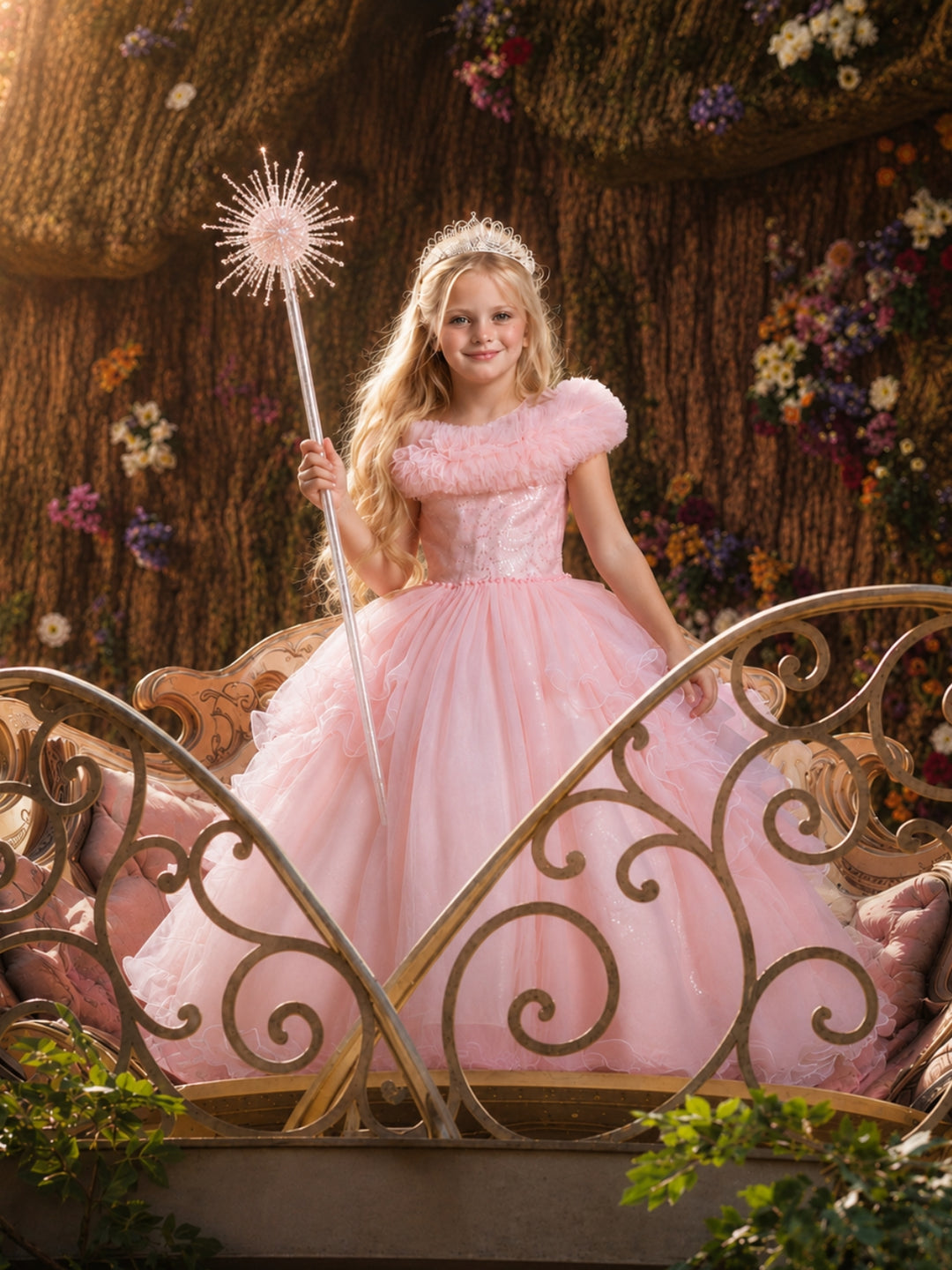 Girls Good Witch Glinda Inspired Wicked Costume – Mia Belle Girls