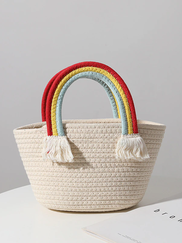 Over The Rainbow Tassel Beach Bag Mia Belle Girls