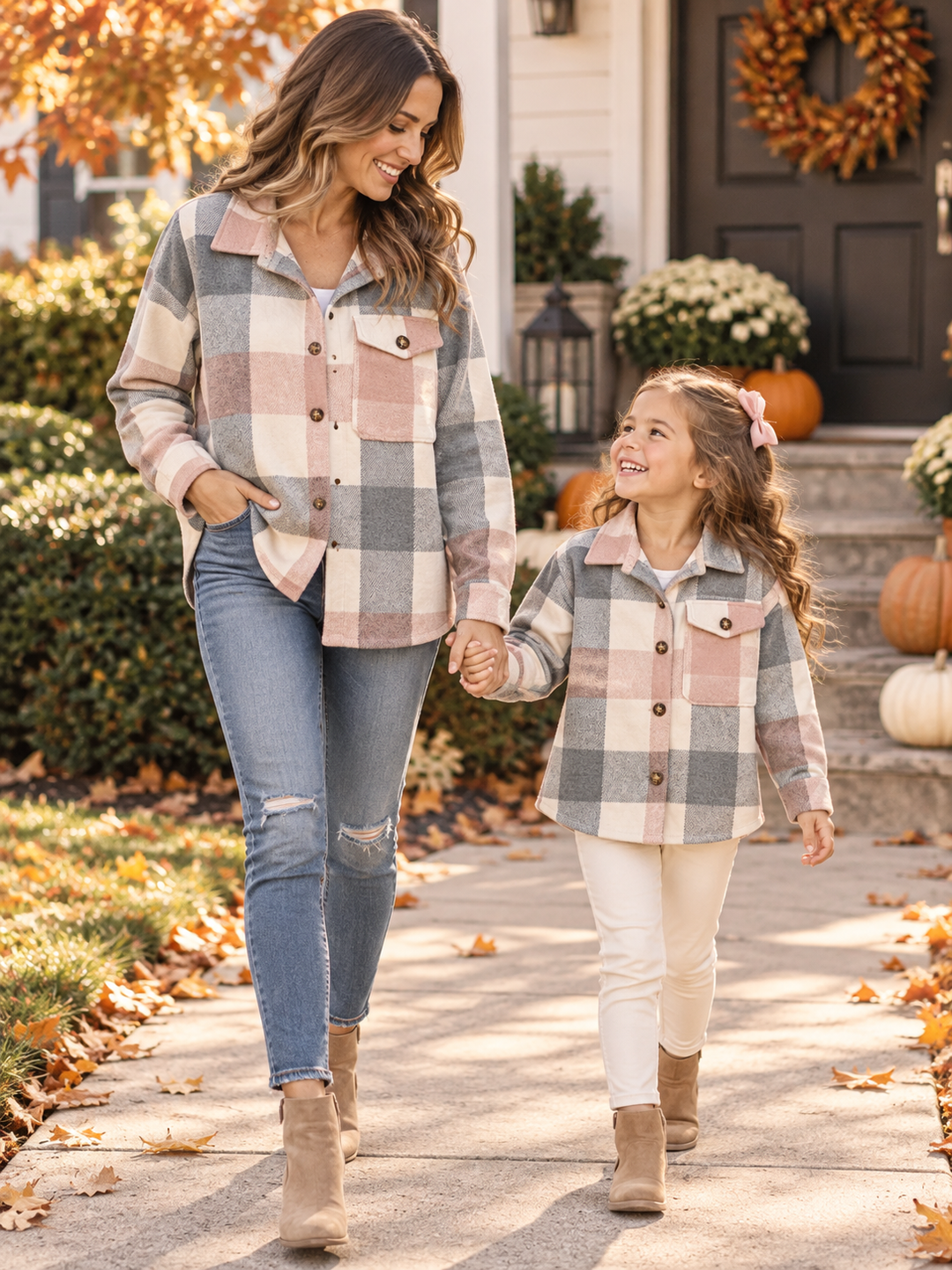 Mommy and Me Cozy Plaid Flannel Shacket