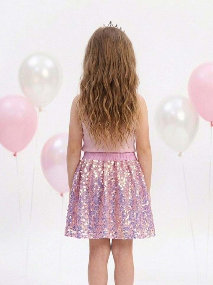 Ombré Sparkle Sequin Skirt