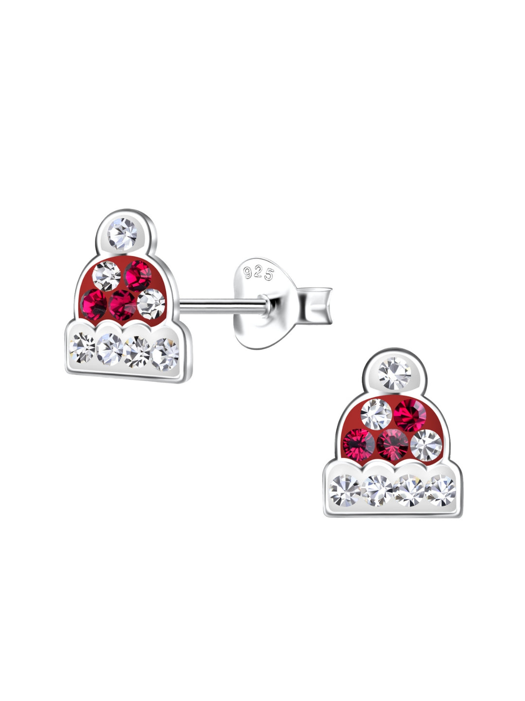 Sterling Silver Stud Earrings Winter Hat