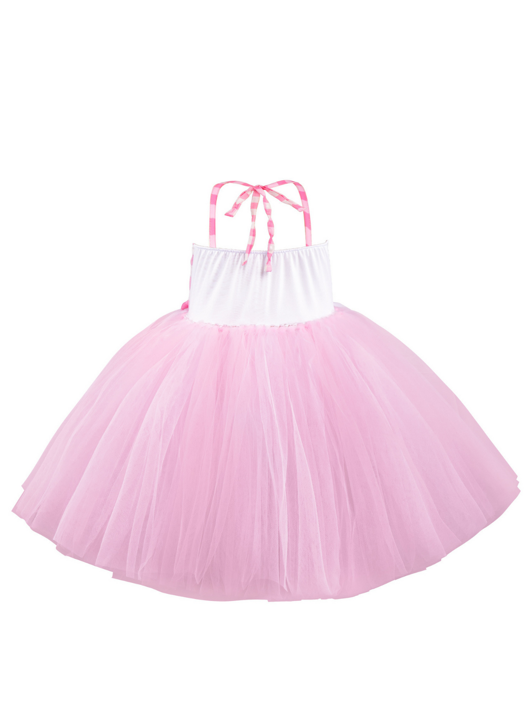 Mia Belle Girls Pink Gingham Barbie Inspired Tutu Halloween Costume