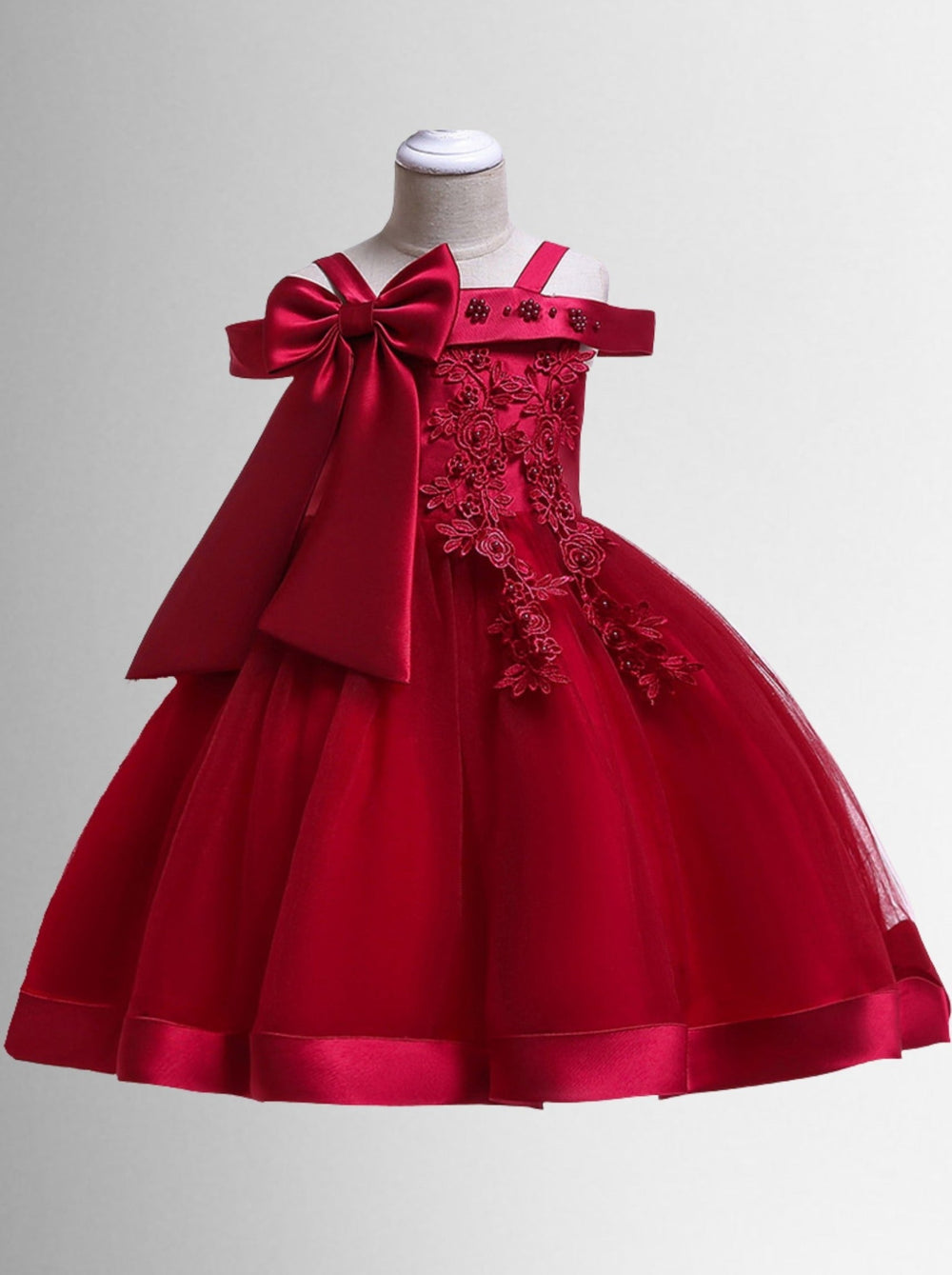 Swan Lake Floral Embroidered Party Dress Mia Belle Girls