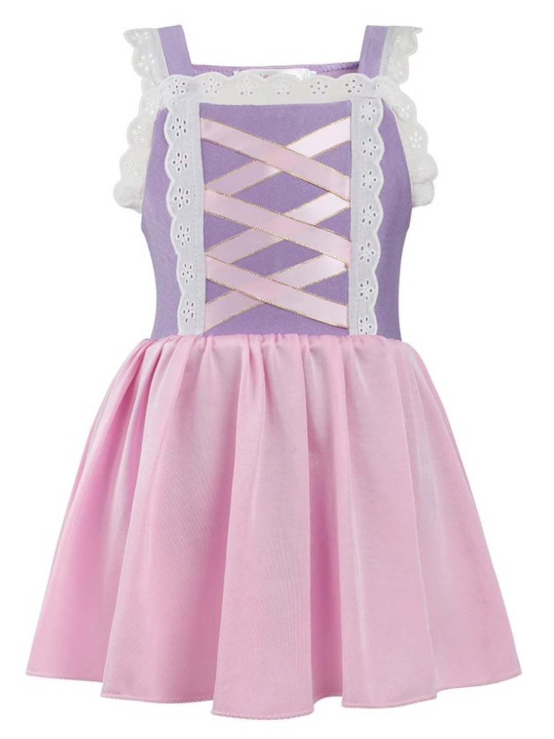 Little Girls Swimwear | Purple Princess Skirted One Piece Swimsuit