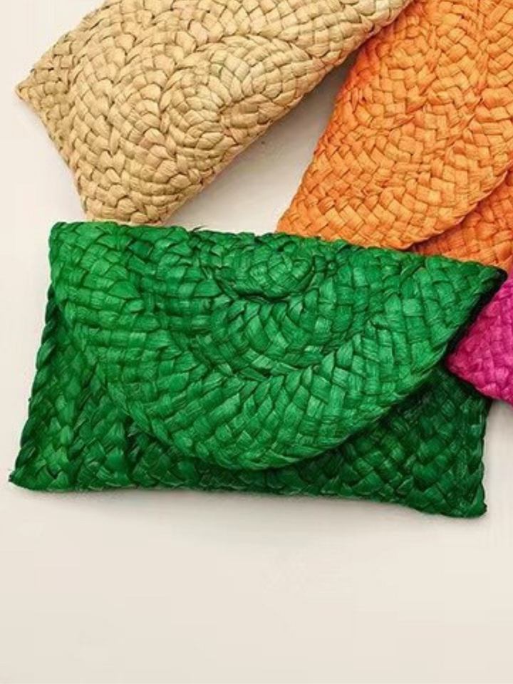Hello Sunshine Small Straw Pouch Mia Belle Girls