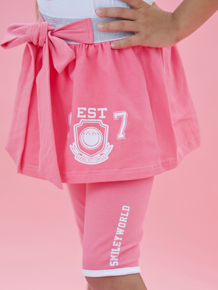 SmileyWorld Sweet & Sporty Bow Skirt Set