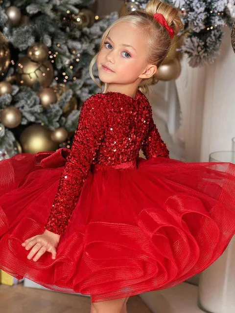red tutu dress Cherry Sparkle Full Mini Special Occasion – Mia Belle Girls quality materials Red Ballerina Dress for Baby