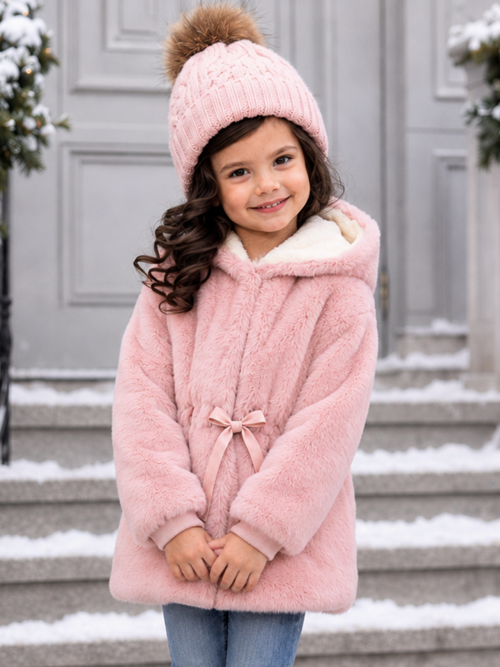 Faux Fur Hooded Winter Coat