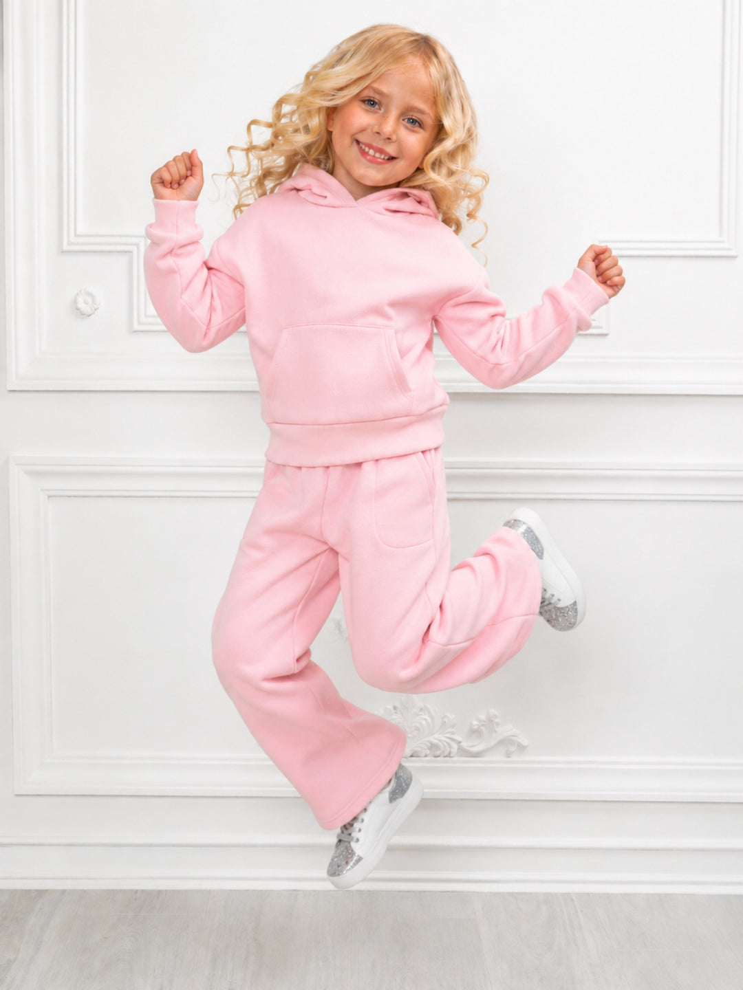 Cozy Charm Fleece Hoodie and Flare Pant Set
