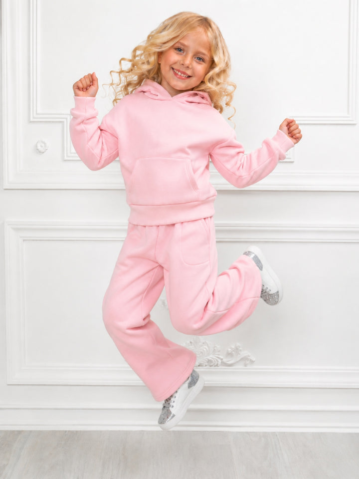 Cozy Charm Fleece Hoodie and Flare Pant Set