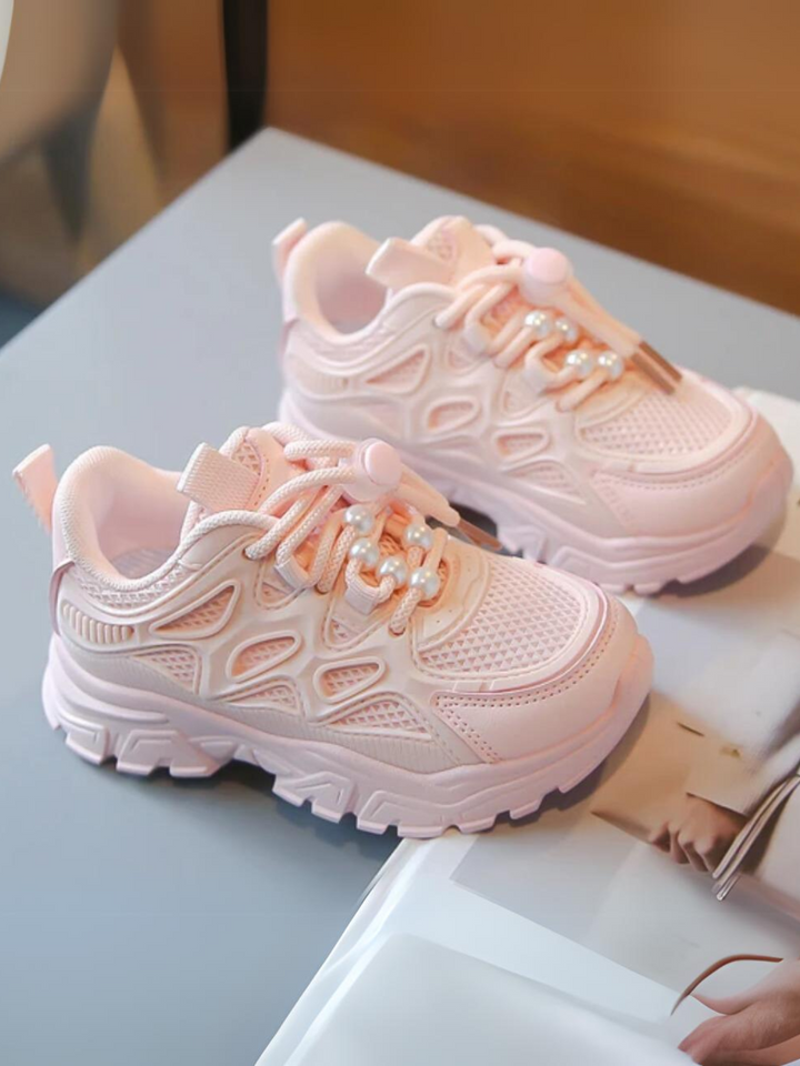 Girls Lightweight Mesh Running Sneakers - Comfort and Style By Liv and Mia Mia Belle Girls