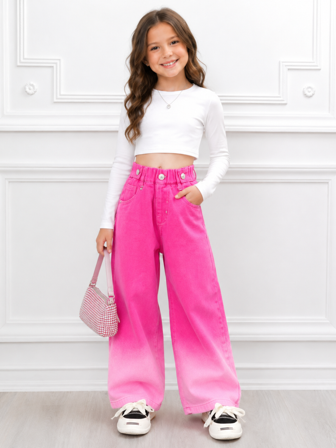 Color Me Cutie Ombre Wide Leg Jeans
