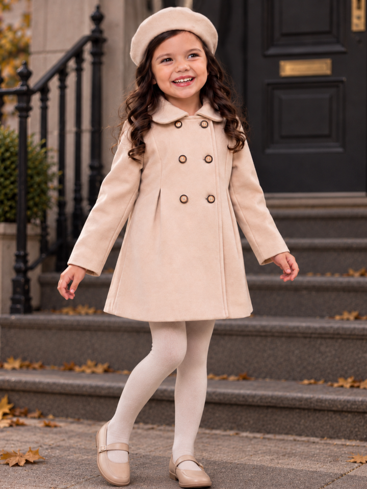 Little Darling Cream Petty Coat & Beret Set