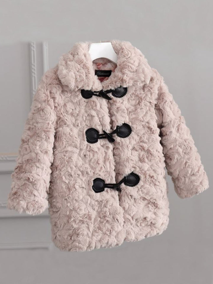 Fuzzy and Fabulous Faux Fur Winter Jacket Mia Belle Girls
