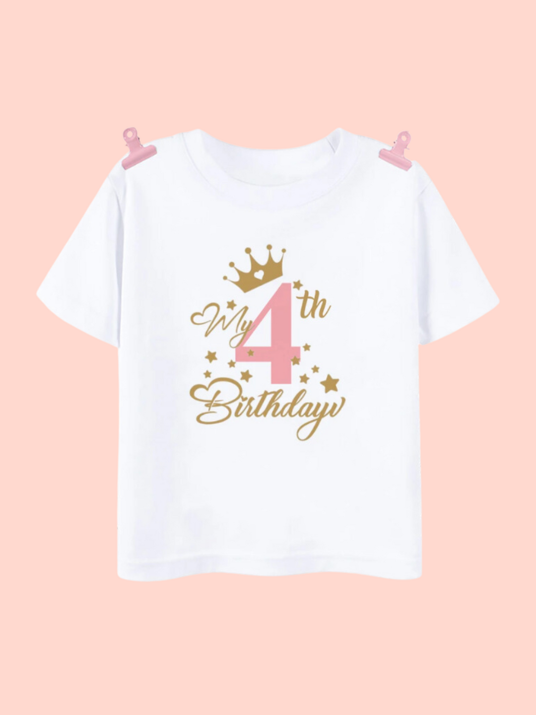Birthday Royal Celebration Tee – Perfect for Little Ones! Mia Belle Girls