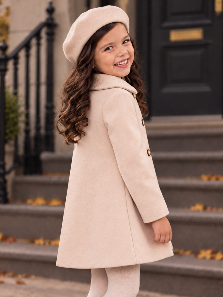 Little Darling Cream Petty Coat & Beret Set