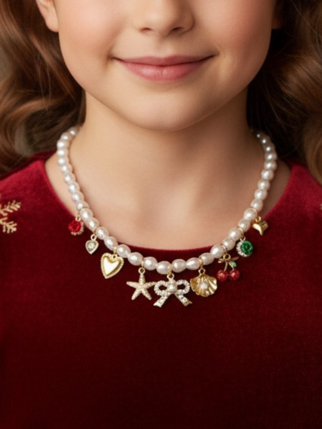 Charmed & Chic Pearl Bead Charm Necklace