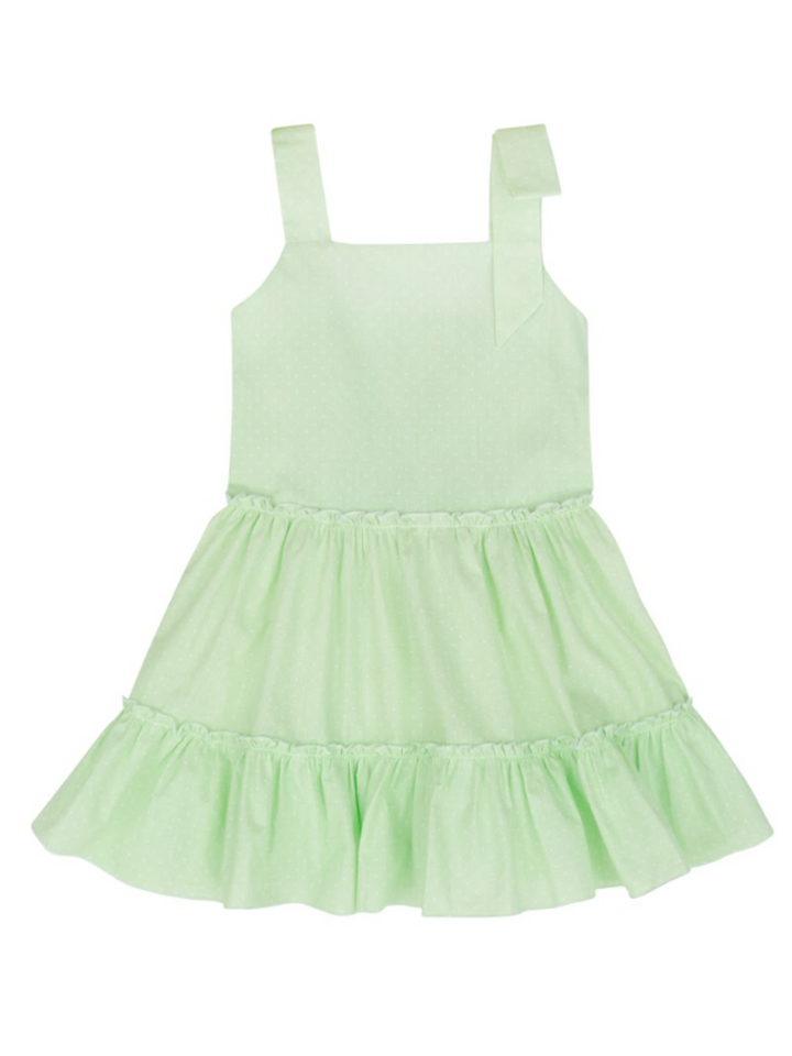 Green Glam Polka Dot Smocked Dress by Kids Couture Mia Belle Girls