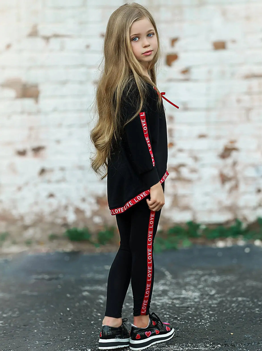 Cute Outfits For Girls | V-Neck Hi-Lo Jogger Set | Mia Belle Girls