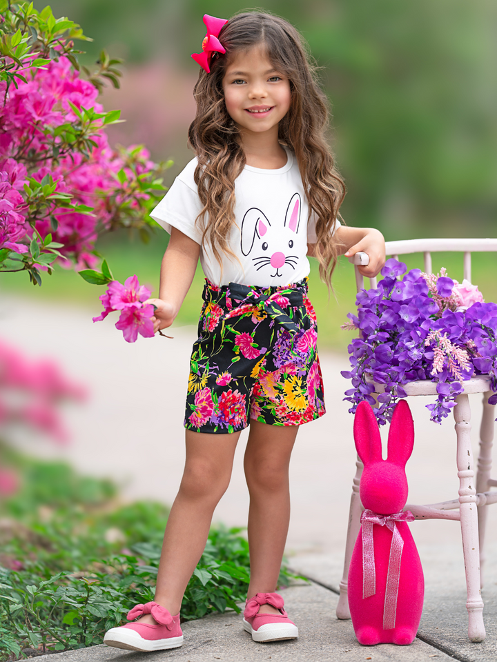 Bloom & Bunny Charm Easter Top and Short Set