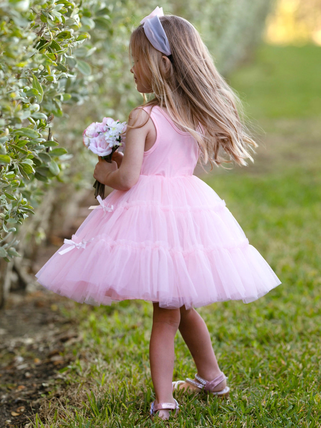 Blush Bow Tutu Dress