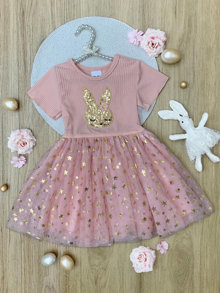Blush Star Bunny Tulle Dress