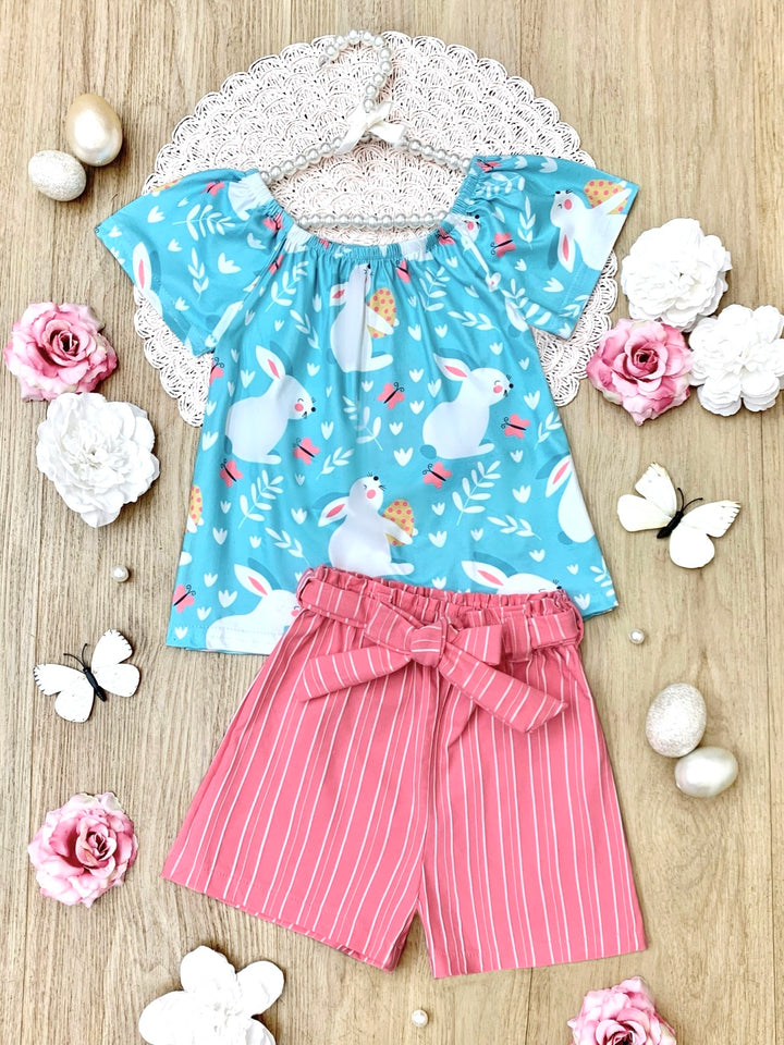Bunny Bliss Easter Top and Short Set